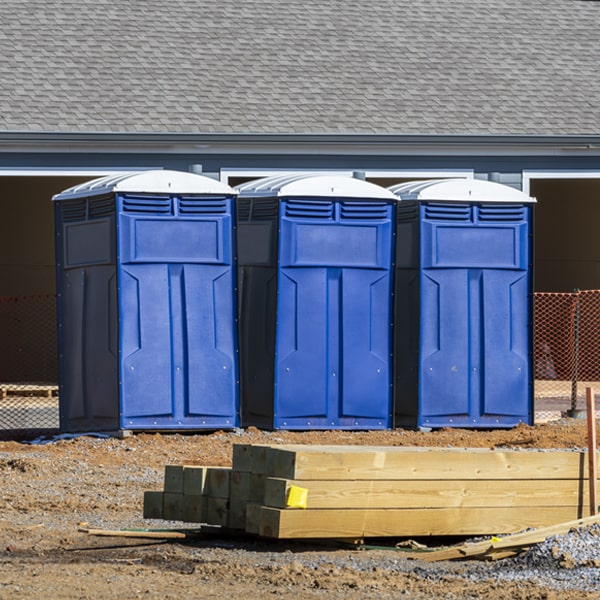 is there a specific order in which to place multiple porta potties in Good Hart Michigan